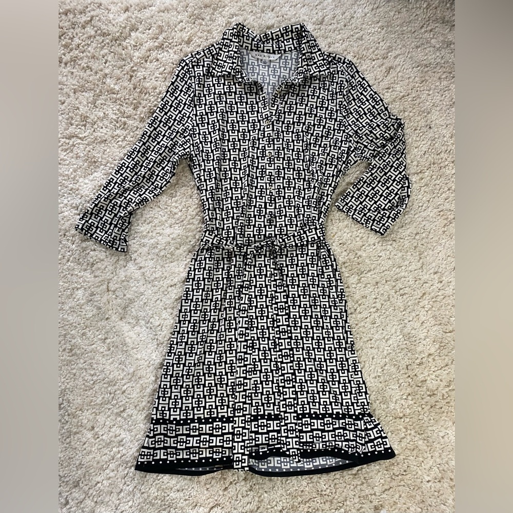 Max Studio Black and White Dress